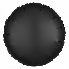 Satin Luxe Onyx Round Foil Balloon | 18"