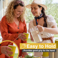 9 Oz. Yellow Paper Cups | 50 Count