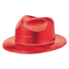 Bold Red Shiny Fedora Hat