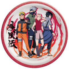 Naruto 9-Inch Round Paper Plates, 8 Pack