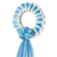 Blue Diaper Wreath Decoration for Baby Shower