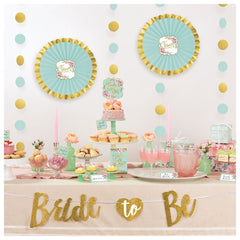 Mint & Gold Wedding Buffet Table Decorating Kit - 23 Pieces