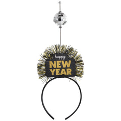 "Happy New Year" Ball Drop Light-Up Headband