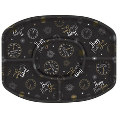 New Year's Eve Black & Gold Sectional Serving Platter