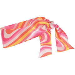 Vibrant 70s Retro Head Scarf