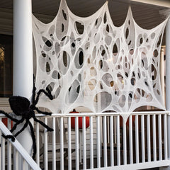 Spooky Fabric Webbing Garland for Halloween Decor
