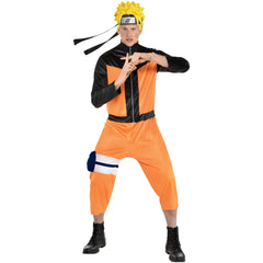 Men's Naruto Shippuden Halloween Costume with Wig - Adult One Size
