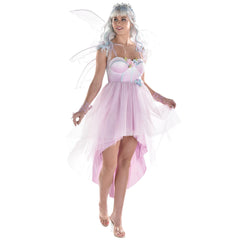 Enchanting Fairy Dress for Women - Knee-Length High-Low with Corset Bodice - Adult S/M