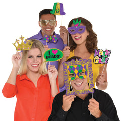 Mardi Gras Masquerade Photo Prop Kit