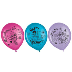 Disney Encanto Latex Birthday Balloons - Set of 6, 12-Inch