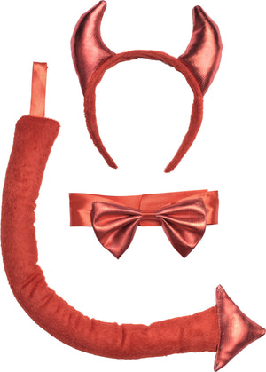Devilish Red Adult Halloween Accessory Kit