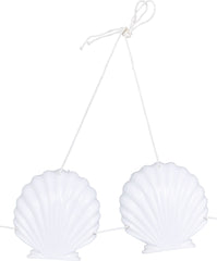 Adult Hula Skirt Kit with Shell Bikini & Floral Accessories