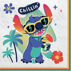 Disney Lilo & Stitch "Chillin'" Beverage Napkins - 16 Pack
