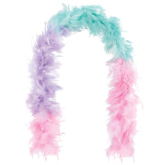 Tricolor Pastel Boa - Team Spirit Accessory