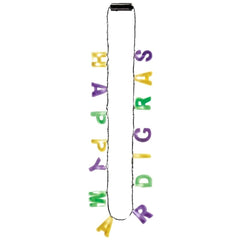 Mardi Gras Light-Up Masquerade Necklace Choker