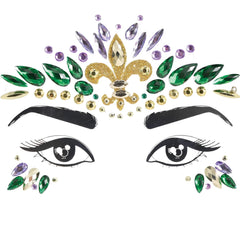Mardi Gras Masquerade Face Jewels Kit