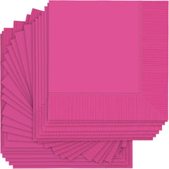 Bright Pink Luncheon Napkins - 6.5 in. - 50ct