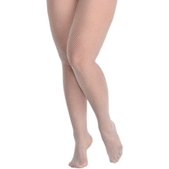 Plus Size White Fishnet Stockings - Halloween Costume Accessory