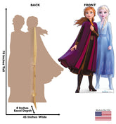 Frozen 2 Anna and Elsa Standee - 70x45 Inch