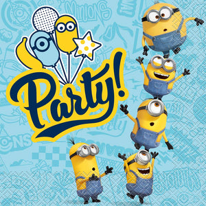 Minions 2 Lunch Napkins - 6.5 In. x 6.5 In. - 16 Count