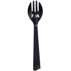 Black Plastic Serving Spoons - Pack of 6