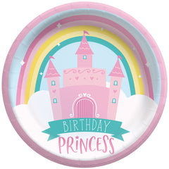 Little Gym - Birthday Princess Dessert Plates for Birthday Parties, 6.75-in, 8 Ct.