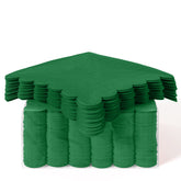 Emerald Green Scallop Beverage Napkins - 50 Ct.