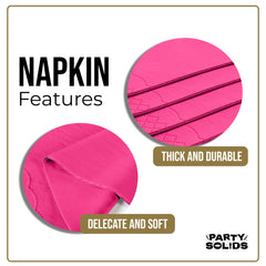 Cerise Guest Towel Napkins - 40 Ct.