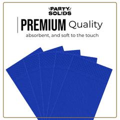 Dark Blue Guest Towel Napkins - 40 Ct.