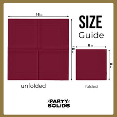 Burgundy Dinner Napkins - 50 Ct.