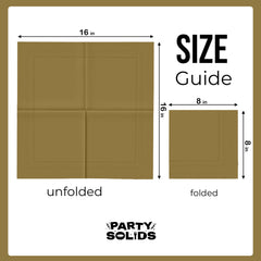 Gold Dinner Napkins - 50 Ct.