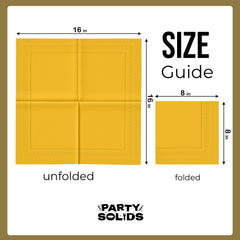 Yellow Dinner Napkins - 50 Ct.