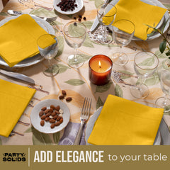 Yellow Dinner Napkins - 50 Ct.