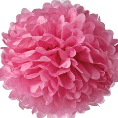 Cerise 12 Paper Pom Pom Decorations