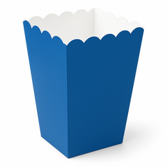 Royal Blue Mini Popcorn Treat Boxes, 5-Pack