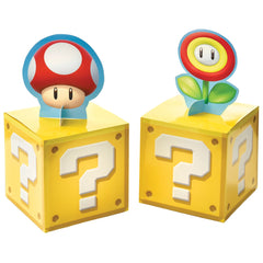 PMA - Super Mario Bros Question Block Table Centerpiece Kit, 4-Piece Set