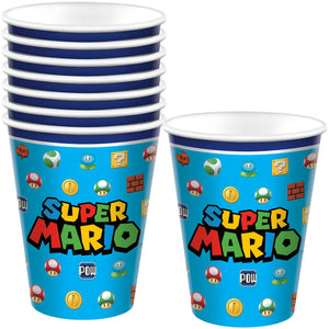 PMA - Super Mario 9 oz Paper Cups - Set of 8