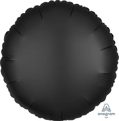 Satin Luxe Onyx Round Foil Balloon | 18"