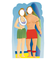 Surf Board Couple Stand-In