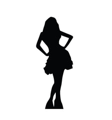 Woman In Skirt Silhouette