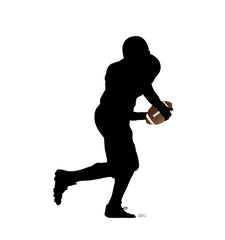 Football Player Running Silhouette