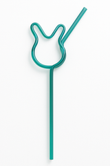 Easter Bunny Fun Blue & Black Straws