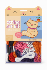 Kitty Cat String Art Kit - Multi-Coloured Craft Set for Kids