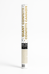 Metallic Giant Confetti Cannon - Black, Gold & Silver
