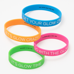 Neon Glow Party Bracelets - Set of 4