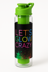 Let's Glow Crazy Plastic Water Bottle