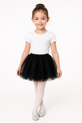Children's Black Tutu Skirt - Shimmering Tulle Costume Accessory