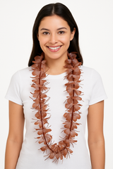 Vibrant Tinsel Flower Lei Set - 6 Pack for Tropical Celebrations