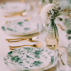 10 In. Verdure Design Plastic Plates | 10 Count