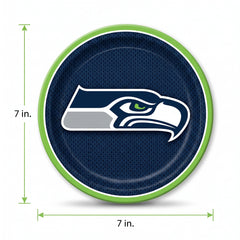 Seattle Seahawks 7" Round Paper Plates